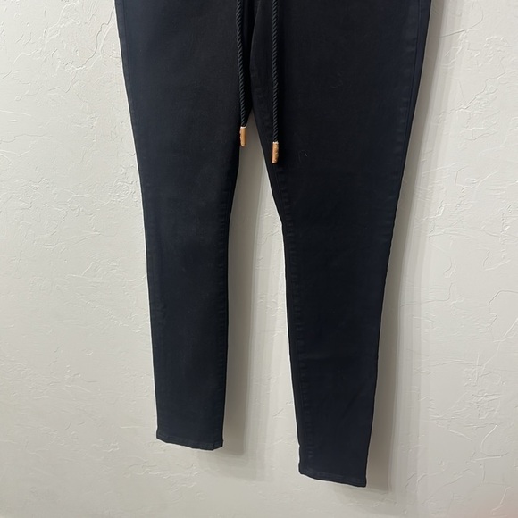 Frame black corded lace up skinny jeans size 30. - Picture 3 of 9